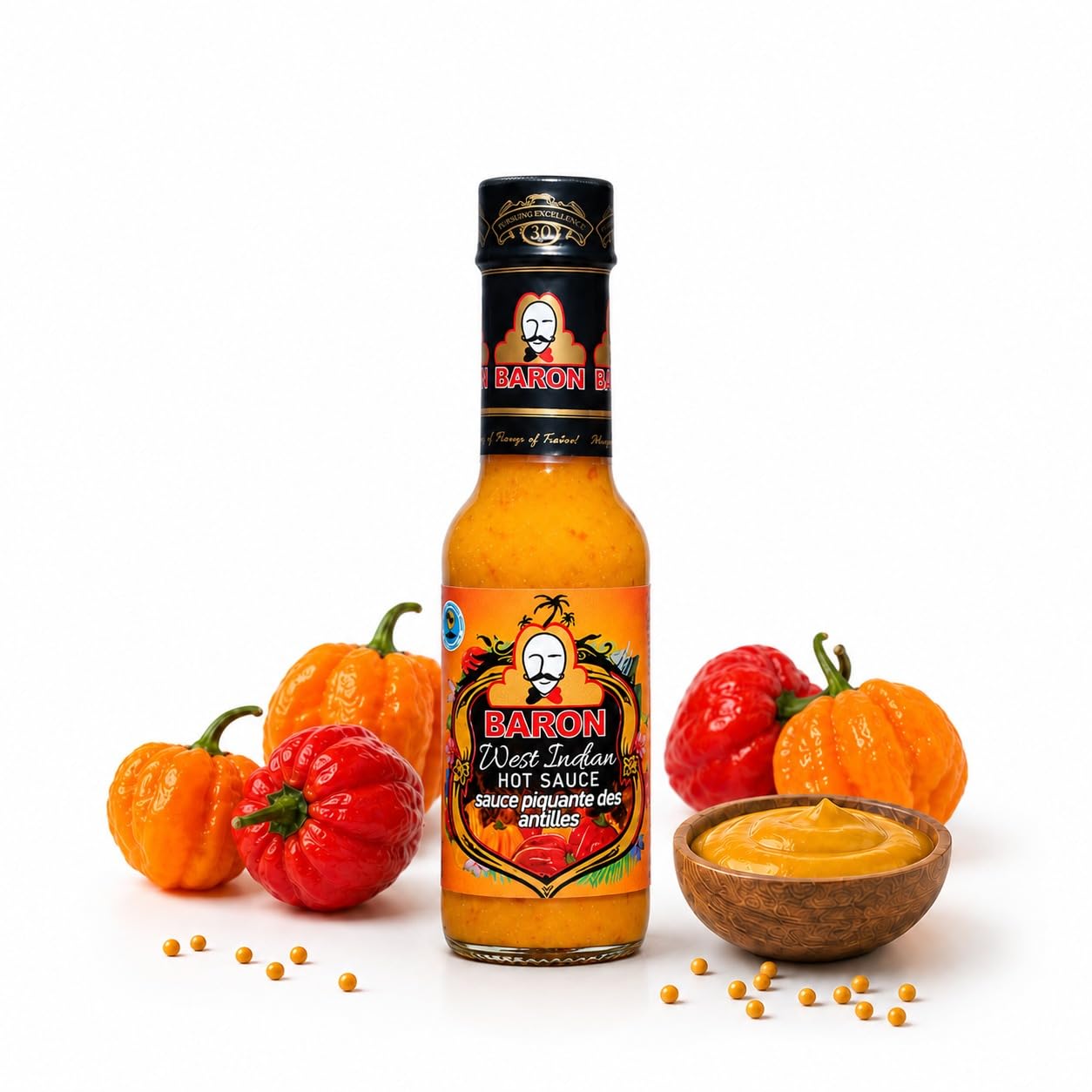 Baron West Indian Hot Sauce (155ml)