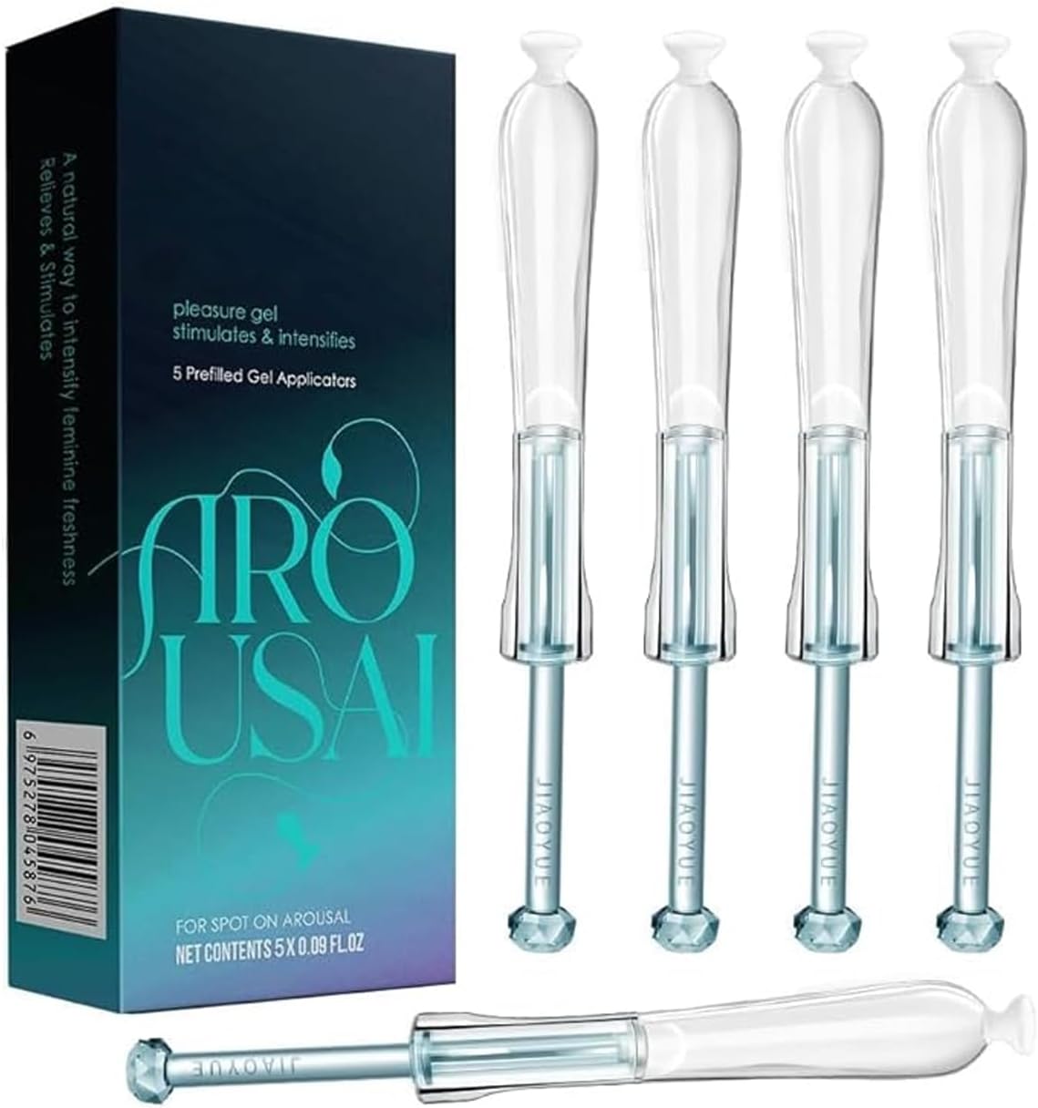 JIAOYUE Intense Orgasmic Gel Lubricant Intensify for Her Warming Tightening Climax, Intimate Gel, Non Sticky, Condom & Toy Compatible, Ease Vaginal Dryness & Discomfort 5 * 0.09oz