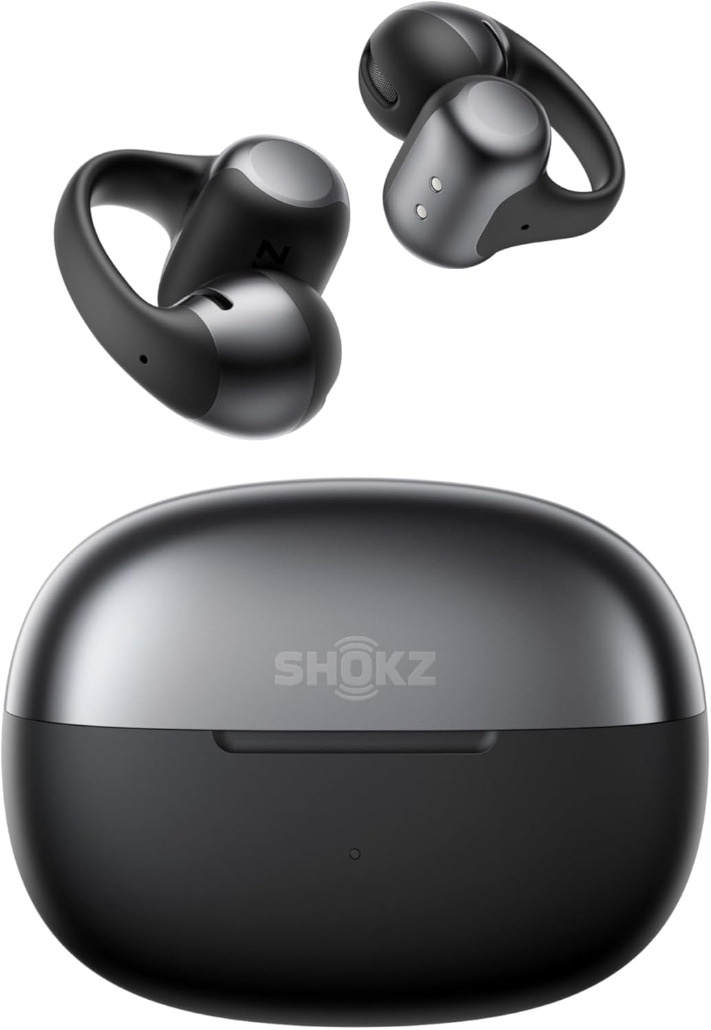 SHOKZ OpenDots ONE - Open-Ear Headphones - Wireless Bluetooth Earbuds with Microphone - Secure, Lightweight, Clip-On Fit - Premium Dolby Audio - Water Resistant - Fast Charging - Up to 40 hrs Playtime