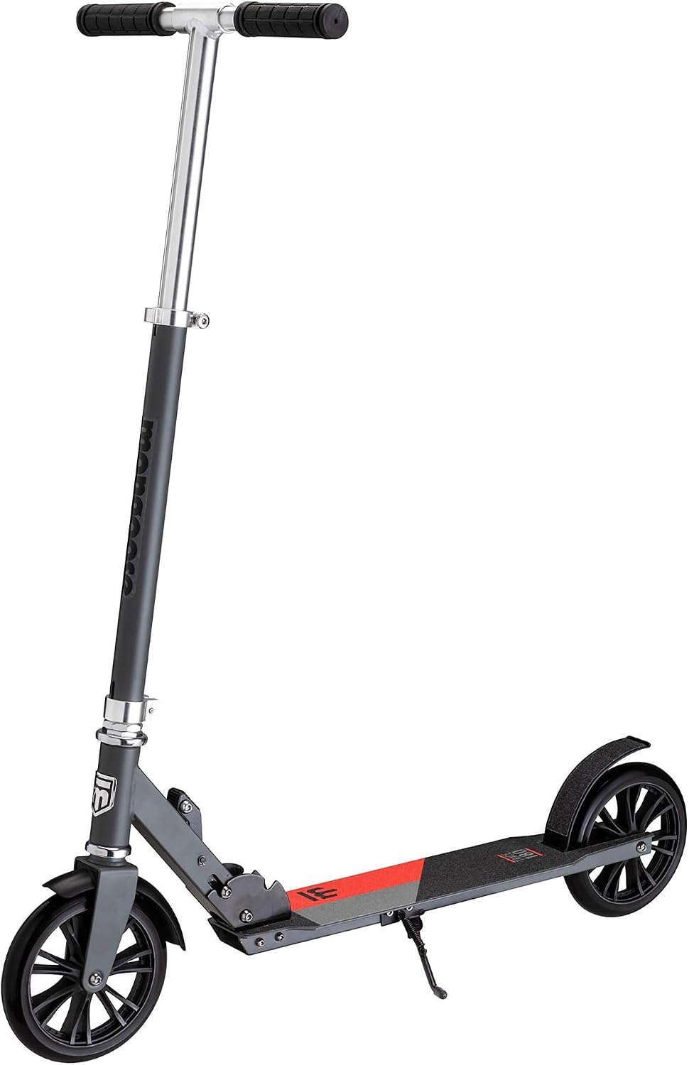 Mongoose Trace Kick Scooter for Youth Adult Boys and Girls, Quick-Release, Lightweight & Easy Folding Scooter, Bike Style Grips, Supports 176 lb Up to 220 lbs