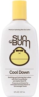 Sun Bum Cool Down Aloe Vera Lotion | Vegan After Sun Care with Cocoa Butter to Soothe and Hydrate Sunburn Pain Relief | 8 oz