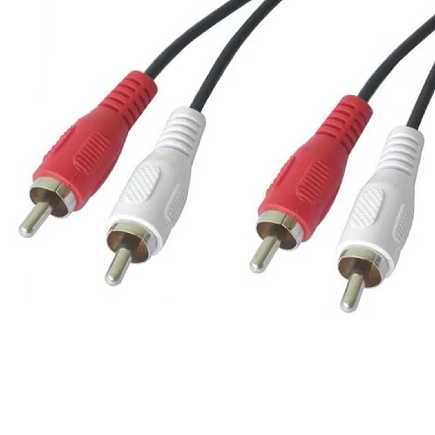 BOULTON RCA Cables 1.5m length – RCA Audio Cable Phono Plugs – 2RCA to 2RCA Cables Male-to-Male Lead – Audio Wire for Stereo Speaker Wire Adapter – Coaxial Lead for Amp Subwoofer Home Cinema