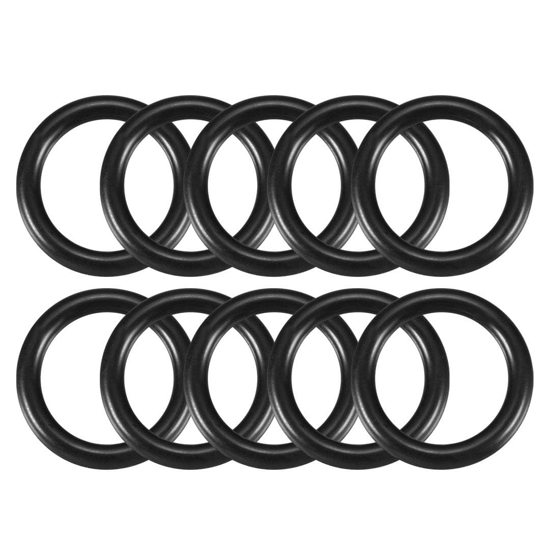 TA-VIGOR 10Pcs Nitrile Rubber O-Rings, 22mm OD 16mm ID 3mm Width Rubber Washers Spacer O-Rings Gasket kit, Metric Sealing Gasket for Hose, Faucet, Automotive, Plumbing