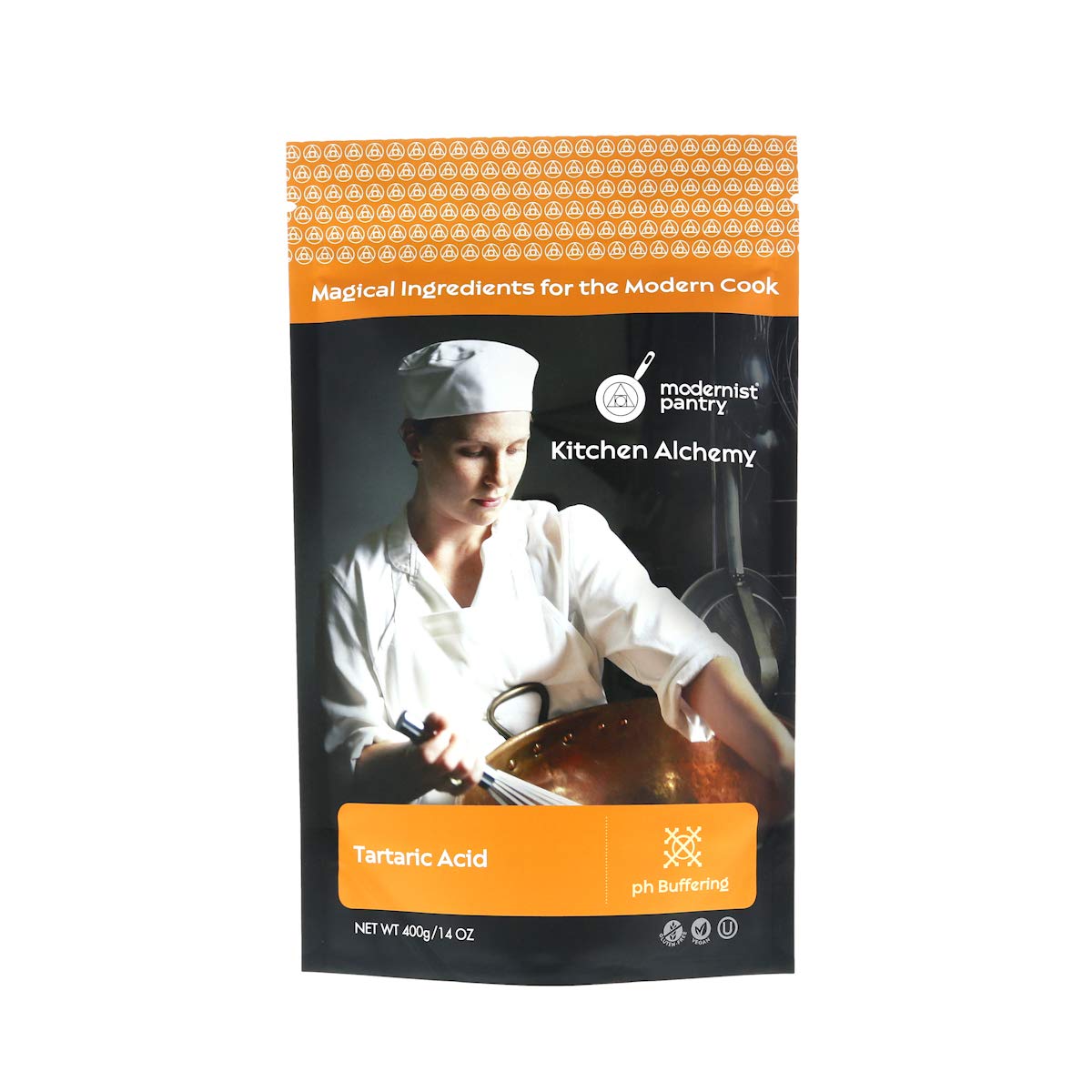 Pure Tartaric Acid ⊘ Non-GMO Gluten-Free Vegan OU Kosher Certified - 400g/14oz