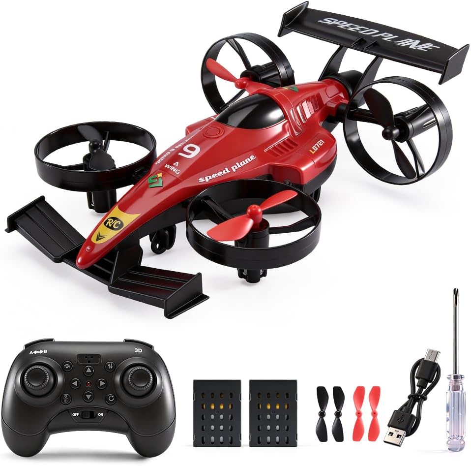 2-in-1 RC Drone Car for Kids Ages 8-12 Indoor Outdoor