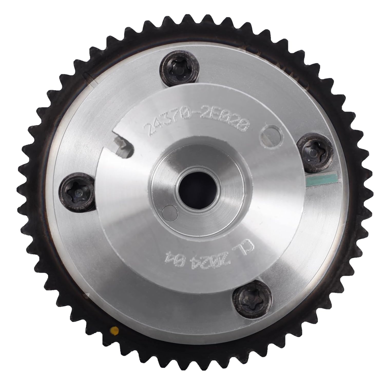 Engine Timing CVVT Camshaft Sprocket Exhaust Compatible with 2014-2020 Elantra 2018-2021 Kona 2019-2021 Veloster 2019-2022 Kia Forte 2017-2018 Kia Forte5 2020-2023 Soul 2021-2022 Seltos 243702E020