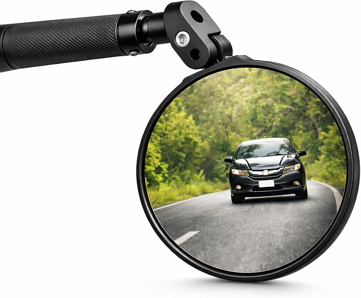 Bike Mirror, Bicycle Mirrors for Handlebars with 360-Degree Rotation and Unbreakable Convex Rearview Lens for Safe Cycling (2 PCS)
