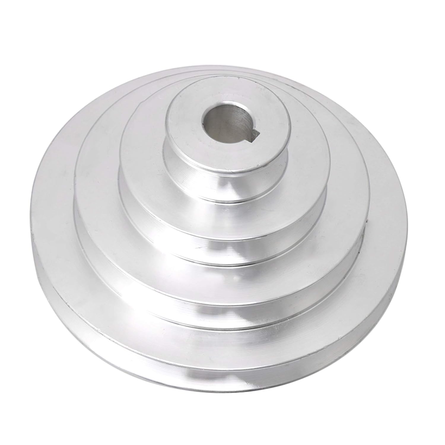 Aluminum 16mm Bore 4 Step A Type V-Belt Pagoda Pulley Belt Outer Dia 41-130mm