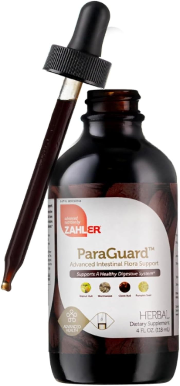 Zahler - ParaGuard Liquid Drops - Gut Health Supplement - Formula has Wormwood, Garlic Bulb, Pumpkin Seed, Clove & More - Natural Support for Humans - Certified Kosher (4 Oz) (4 oz., Drop)