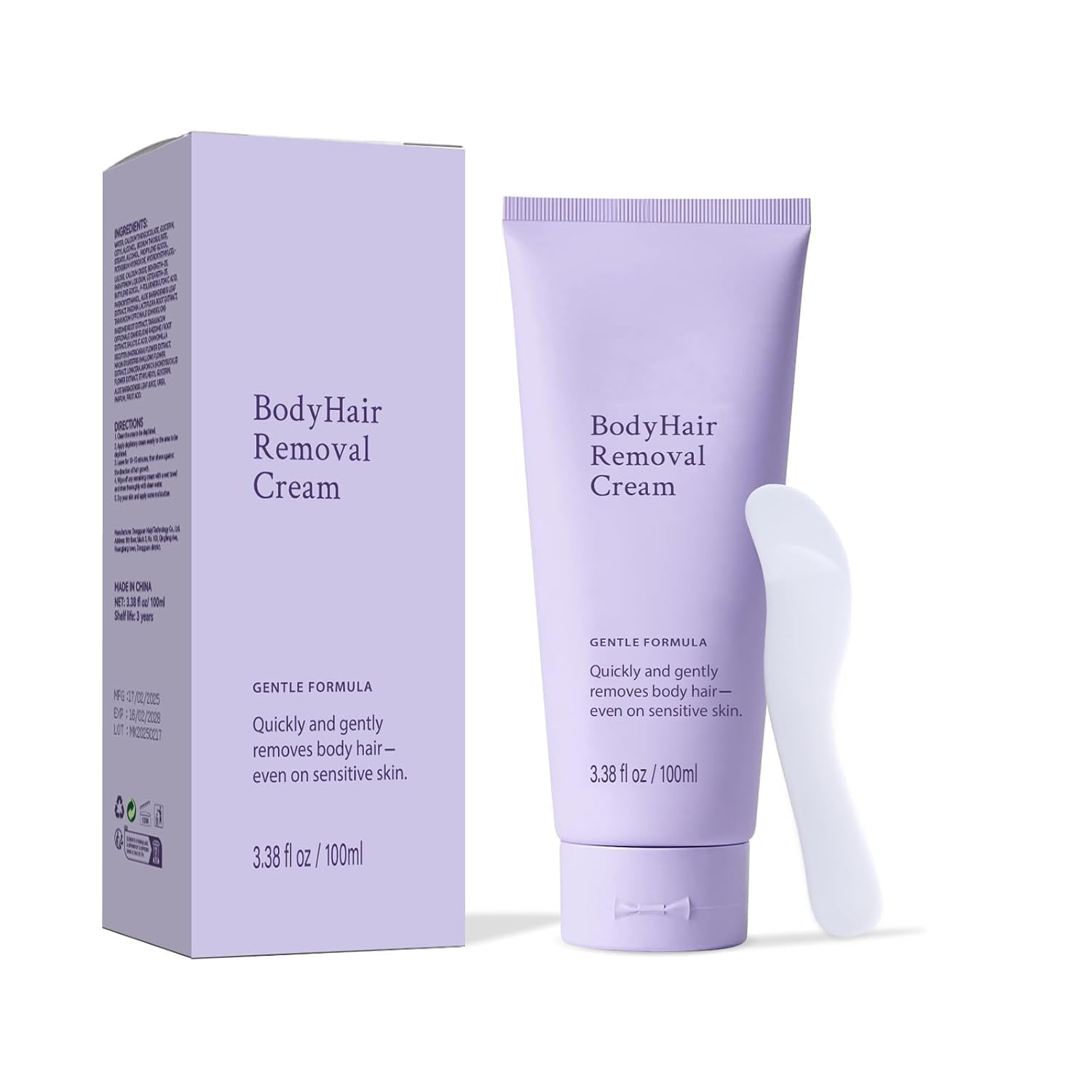 1PCS Facial Hair Removal，Body Hair Removal Cream for Sensitive Skin - Painless & Gentle Depilatory Cream with Spatula Applicator, Unisex Body & Skincare.