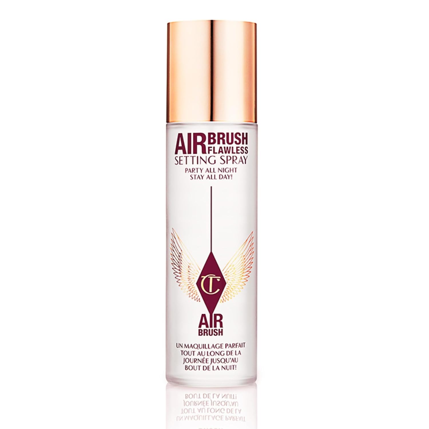 Charlotte Tilbury Airbrush Flawless Setting Spray - Ultra-Fine Hydrating Mist to Prime & Set Makeup Up to 16Hr – Soothes and Blurs Skin, Waterproof, Wedding Makeup