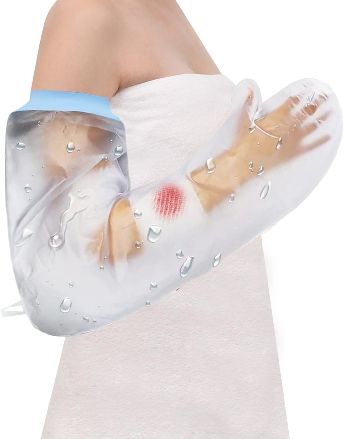 CureSquad Cast Covers for Shower Arm, Waterproof Cast Cover Full Arm Adult