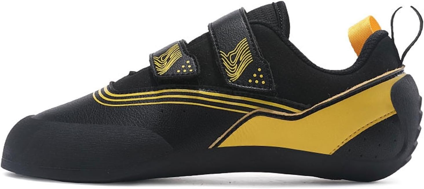 Lockenstab Men's Women's Rock Climbing Shoes - Youth, Boys & Girls Indoor Beginners Entry-Level, Compact, Lightweight Non-Slip for Teenagers and Children