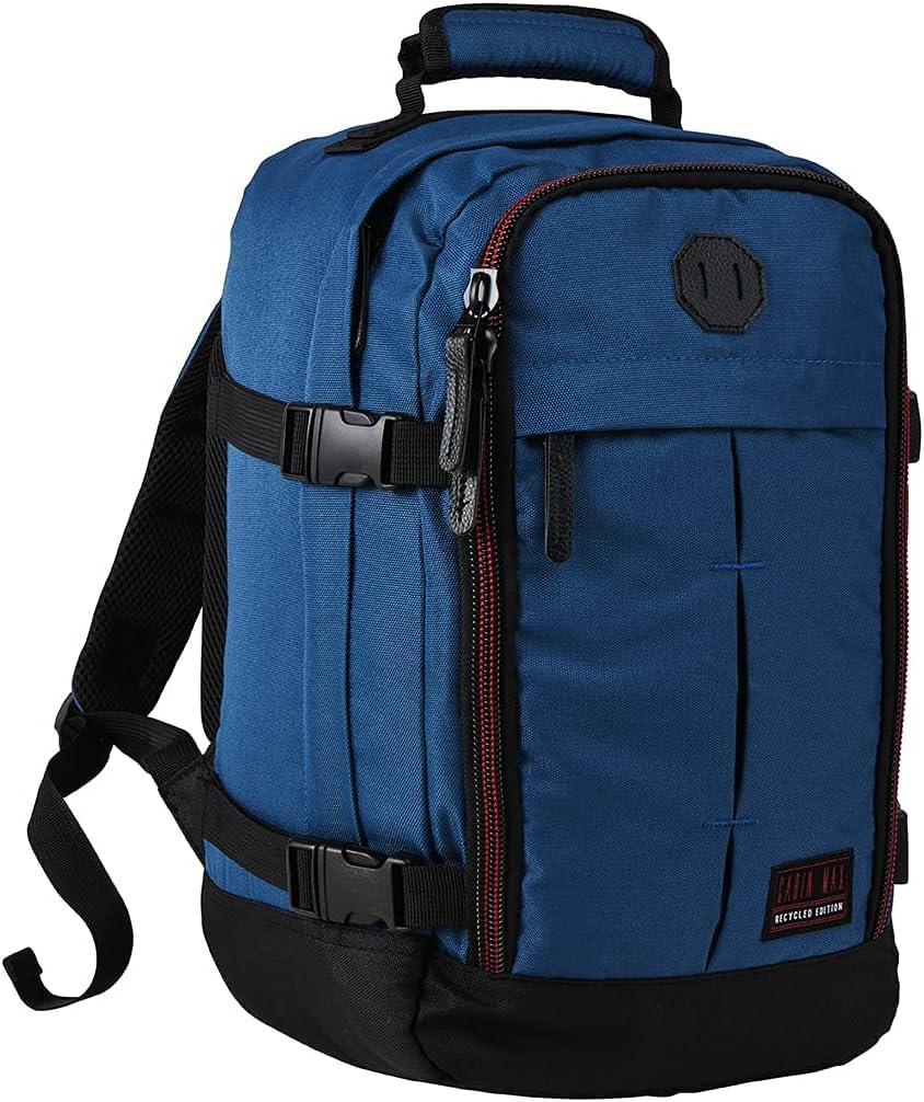 Metz Stowaway 20L Travel Bag 16x10x8inch (40x25x20cm) - Mini Backpack/Weekender Bag Ideal Underseat Carry on Luggage (Navajo Blue)