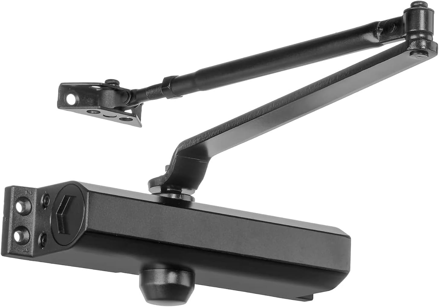 Dynasty Hardware Door Closer, Commercial Hydraulic Closer, Self-Closing, Spring Size 4, ADA Compliant, Surface Mount, Sprayed Duronotic Bronze, Series 4000