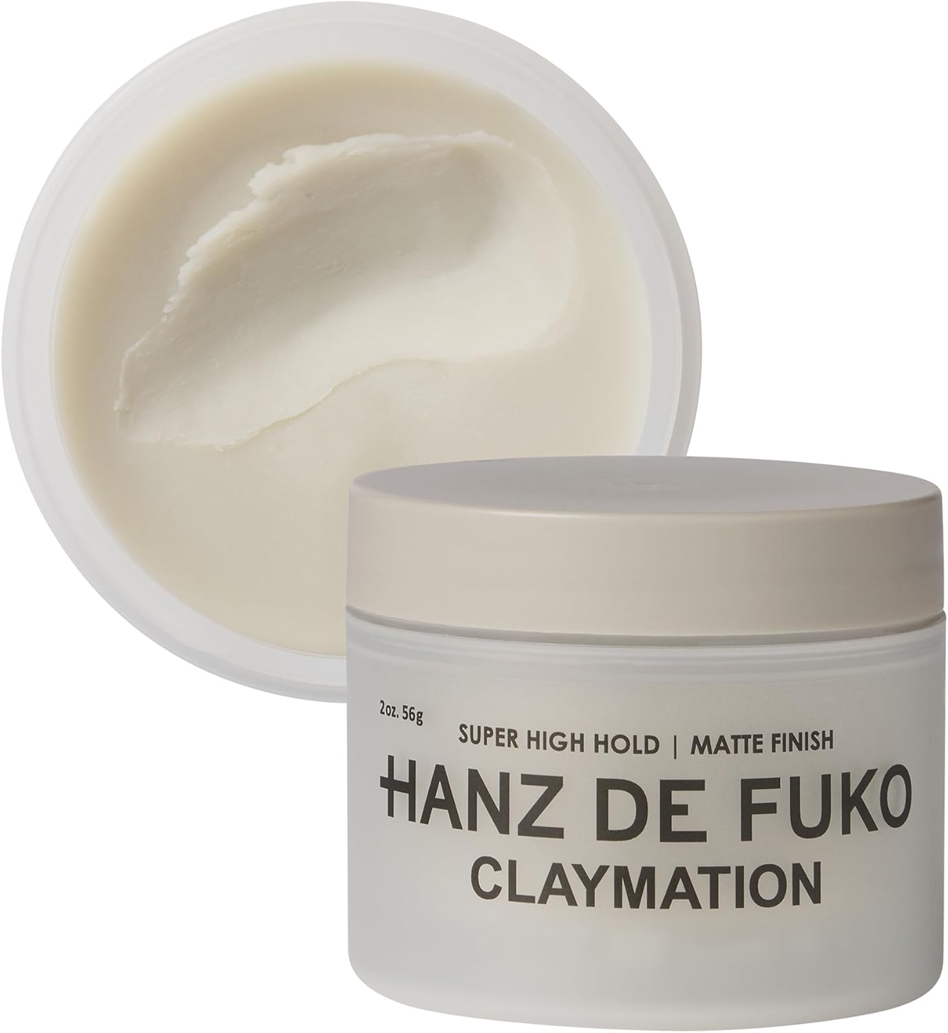 HANZ DE FUKO Claymation | Premium All Natural Clay-Wax Hybrid Styling Product with High Hold Matte Finish | All Hair Types | 56g
