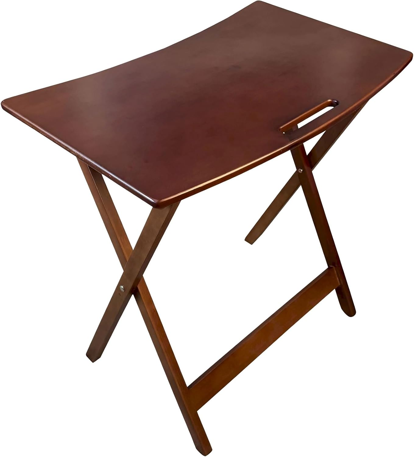 Eccostyle Solid Bamboo Folding Personal Desk (Mahogany)