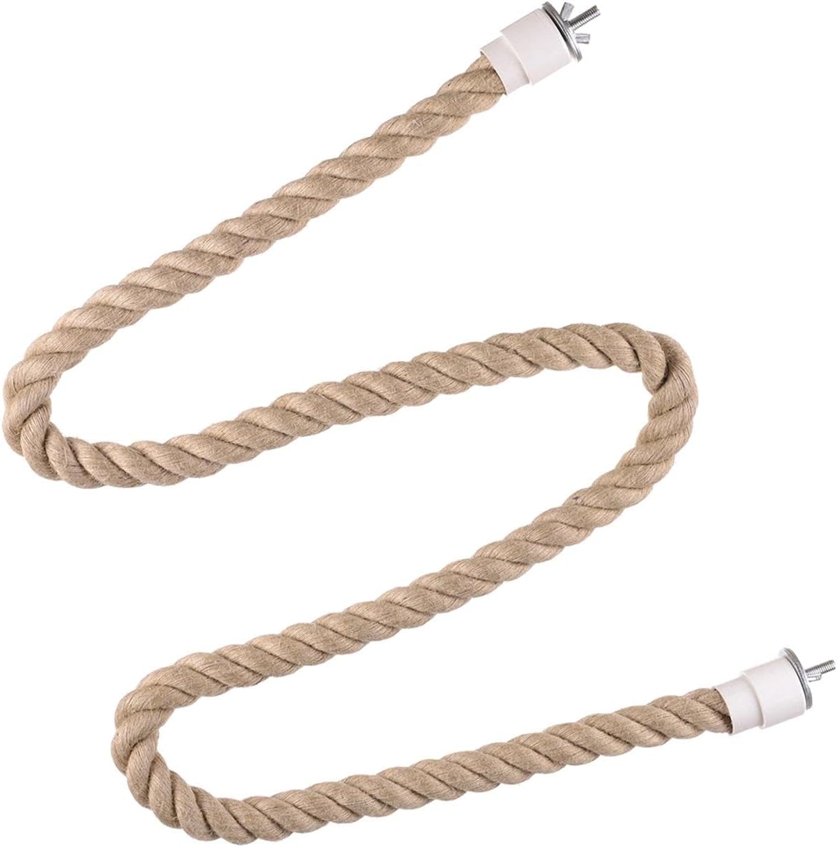Bird Perch Stand Pet Supplies Parrot Rope for Finch Parakeet Primary Color S wood color