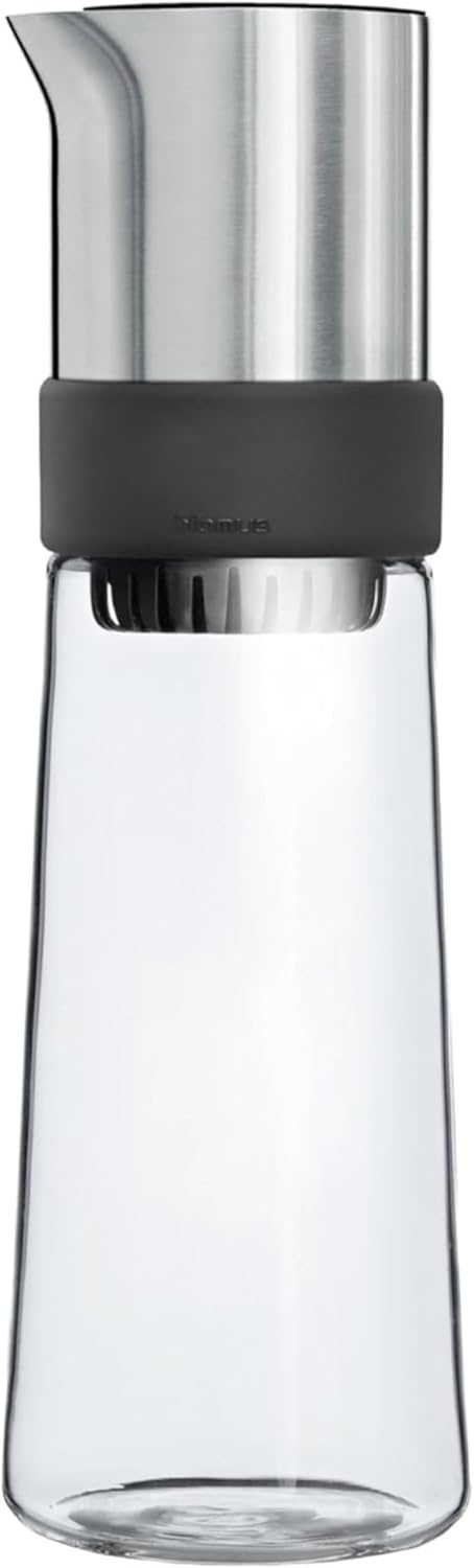 blomus 63537 Jay Iced Tea Maker, Stainless Steel, Silver/Transparent/Black,9.2 x 9.2 x 30 cm