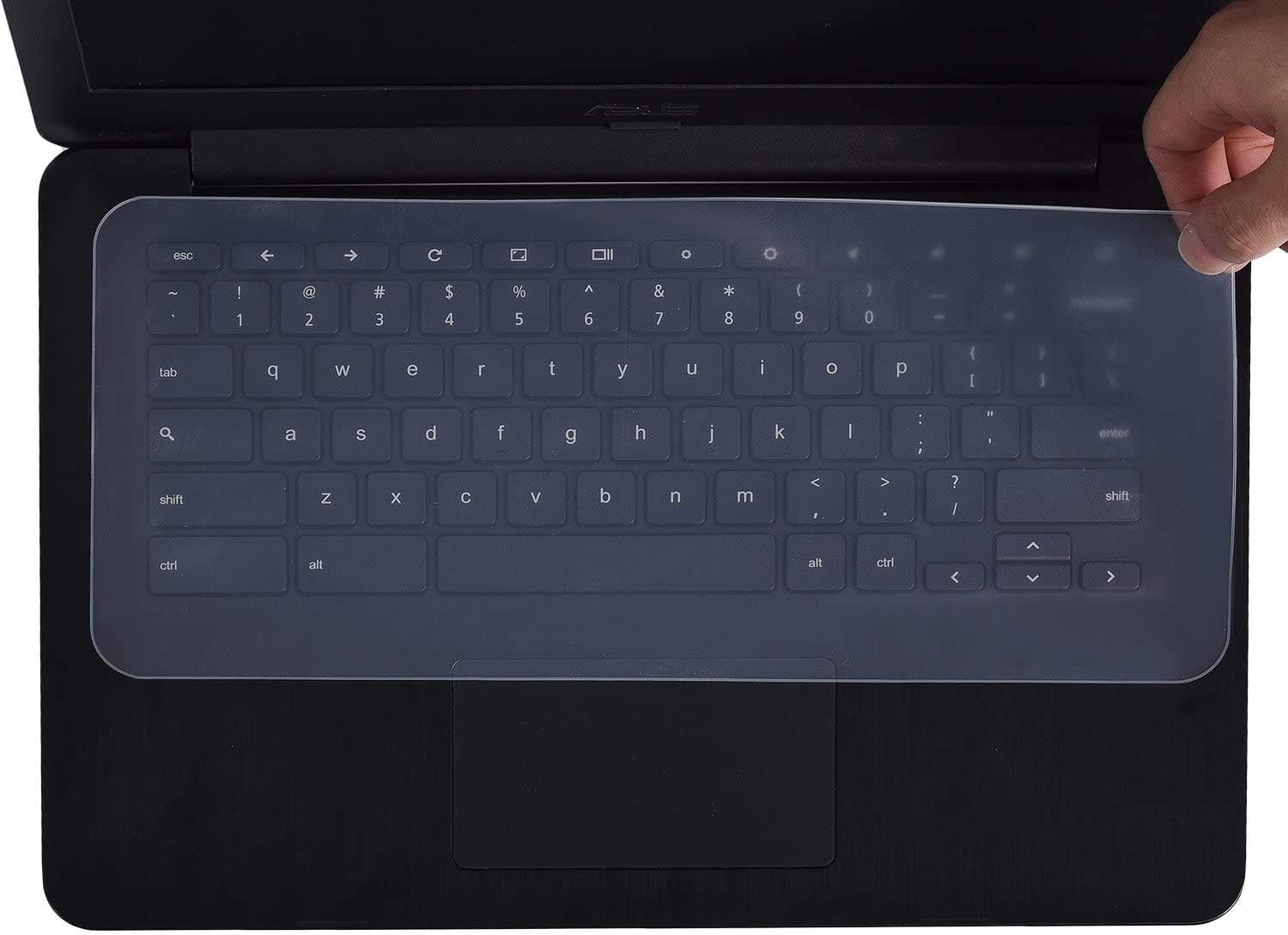Goliton® Universal Silicone Keyboard Protector Skin for Laptops Notebooks Netbooks 11.1" 11.6" 12.1" 13.3" 14" 14.1" Inch (Size: 310mm*130mm)