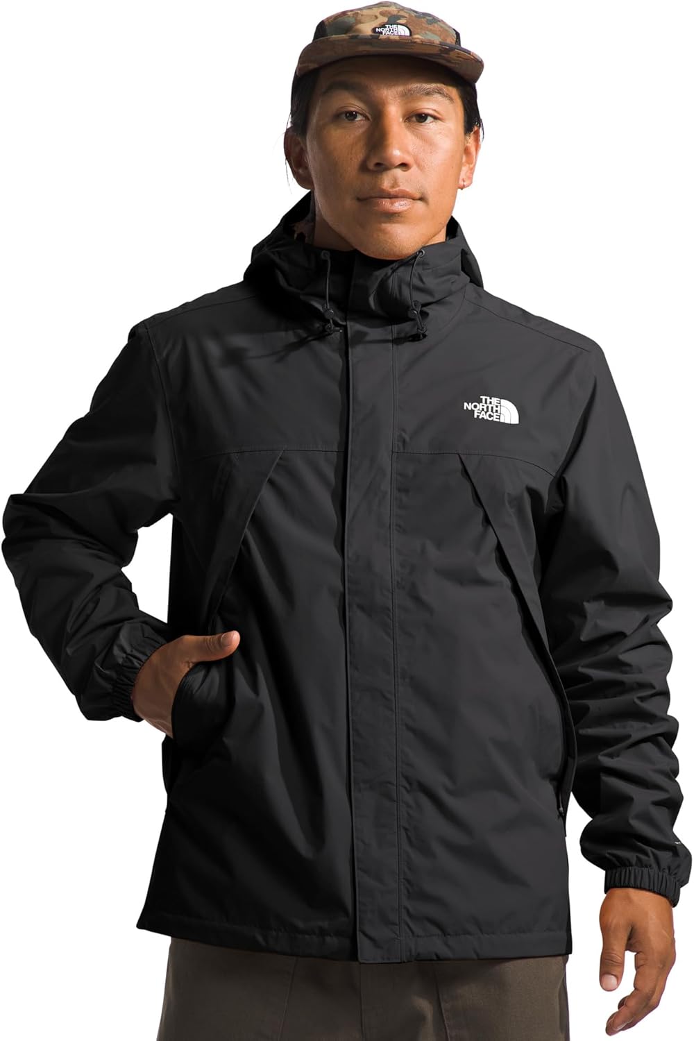 The North Face Men's Antora Waterproof Jacket (Standard & Big Size) | Windproof & Waterproof Rain Coat, Adjustable 3-piece Hood Jacket (pack of 1)