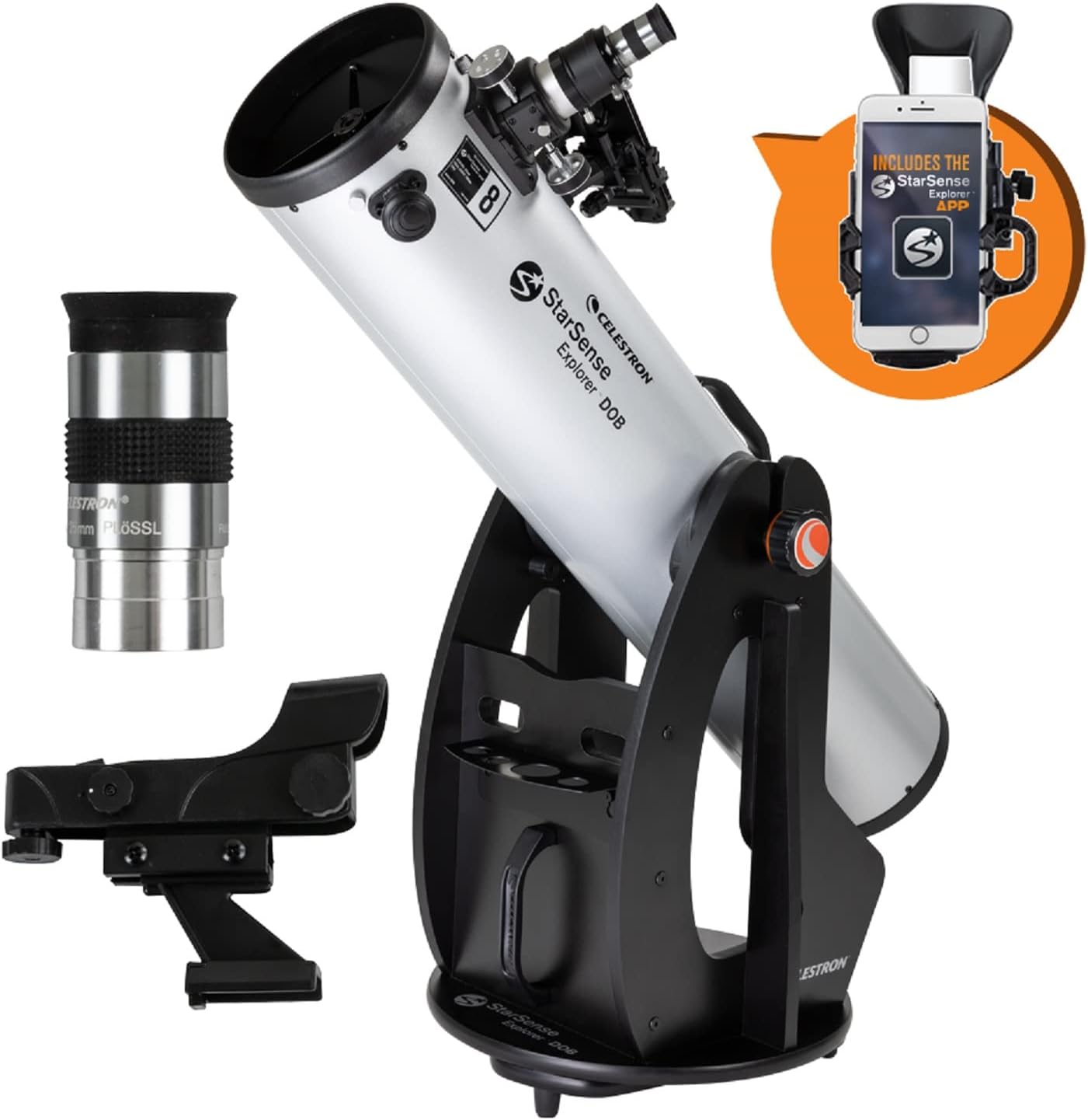 Celestron StarSense Explorer 8" Dobsonian Telescope with Smartphone App