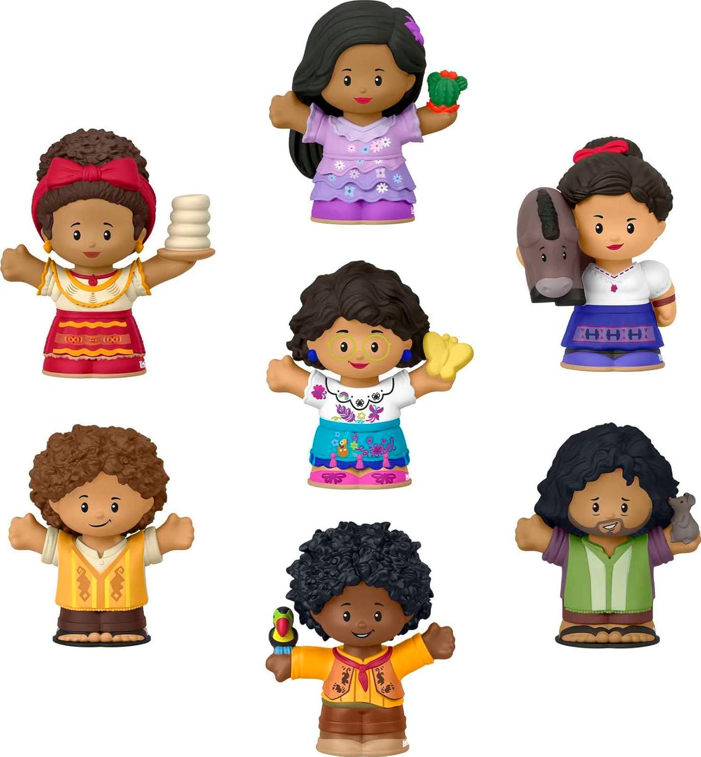 Fisher-Price Little People Toddler Toys Disney Encanto Figure Set, 7 Characters for Preschool Kids Ages 18+ Months​ (Amazon Exclusive)