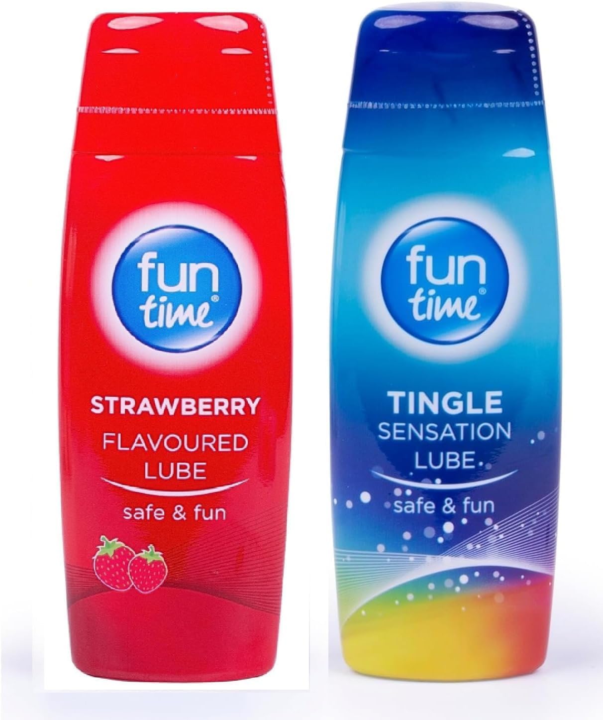 Fun Time Tingle Sensation Lube 75ml, Strawberry Lube 75ml (2 Pack) - Bundled by Smart Cutie