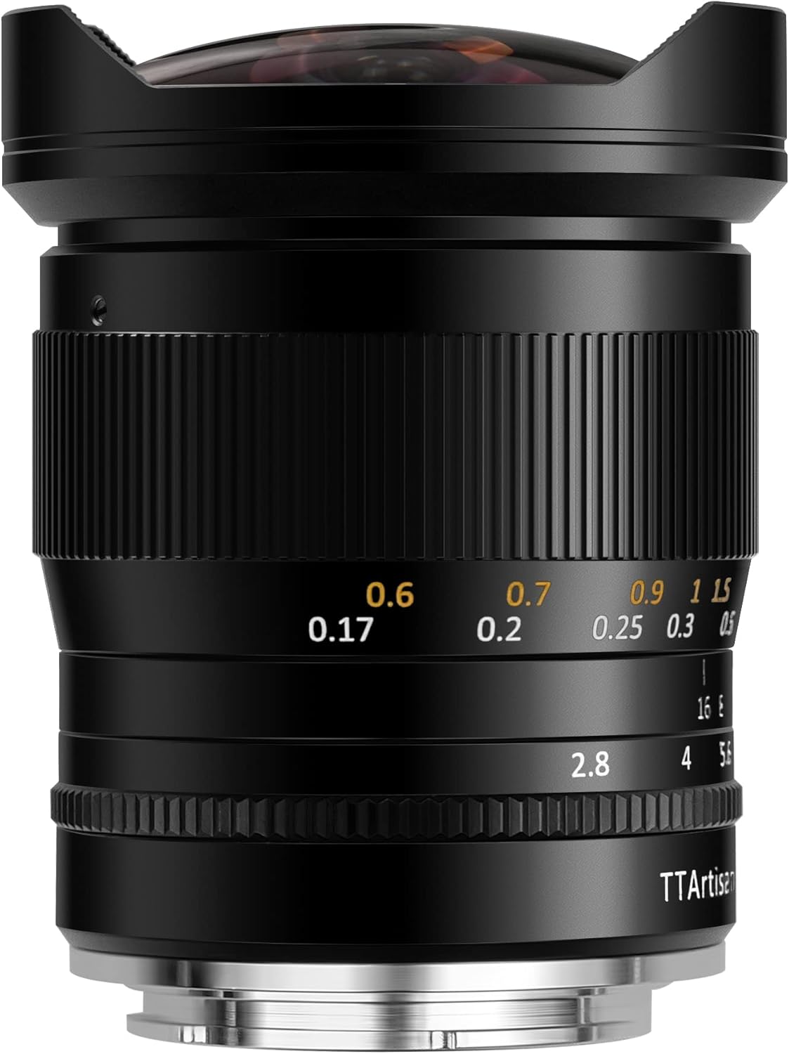 TT Artisan Fisheye Lens 11mm f 2.8 Connection Sony E Mount Ultra Wide Angle Lens for Full Format in Aluminium Housing Picture Angle 180 Degrees 11mm F2.8 Black