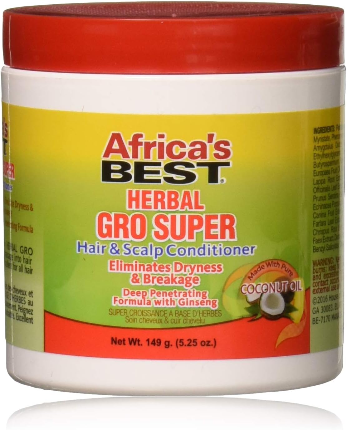 Africas Best Gro Herbal Super 5.25 Ounce Jar (155ml)