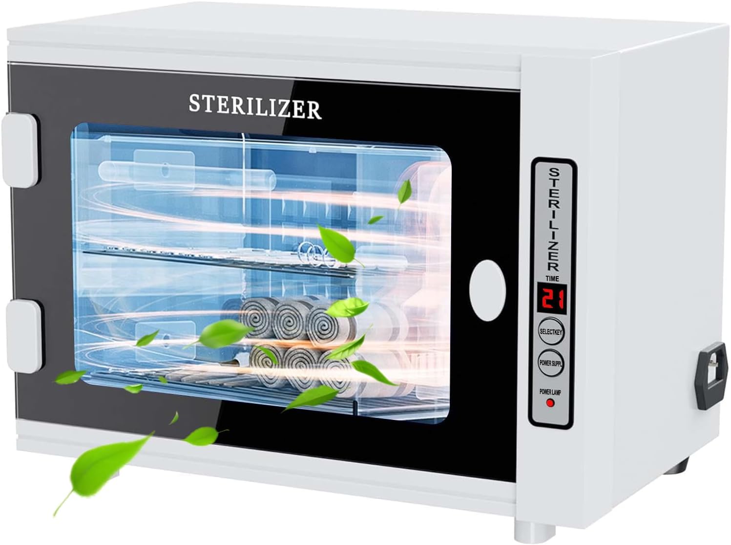 Jargrovs UV steriliser,12L high capacity nail tool sterilizer, autoclave sterilizer with timer setting, LED UV Disinfection Cabinet for home, barbershop, beauty salon and spa use