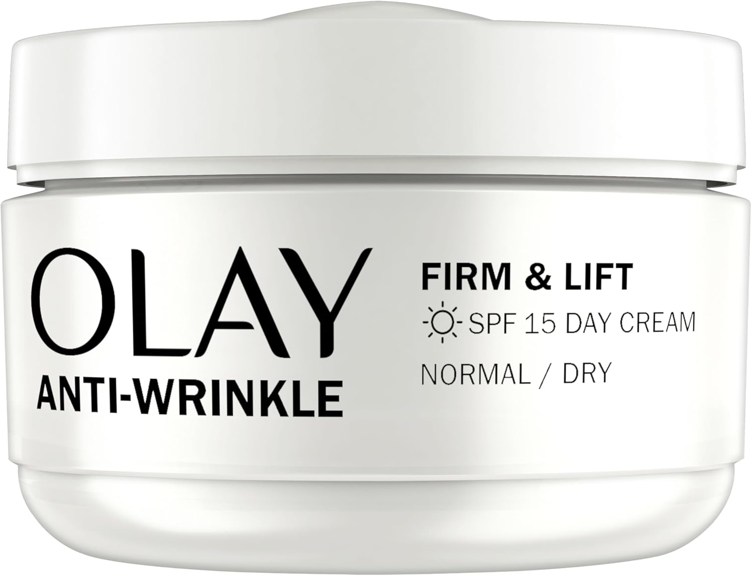 Olay Anti-Wrinkle Firm & Lift Day Cream With SPF15, Helps To Visibly Reduce Fine Lines & Wrinkles And Protects Against Premature Signs Of Ageing,50ml