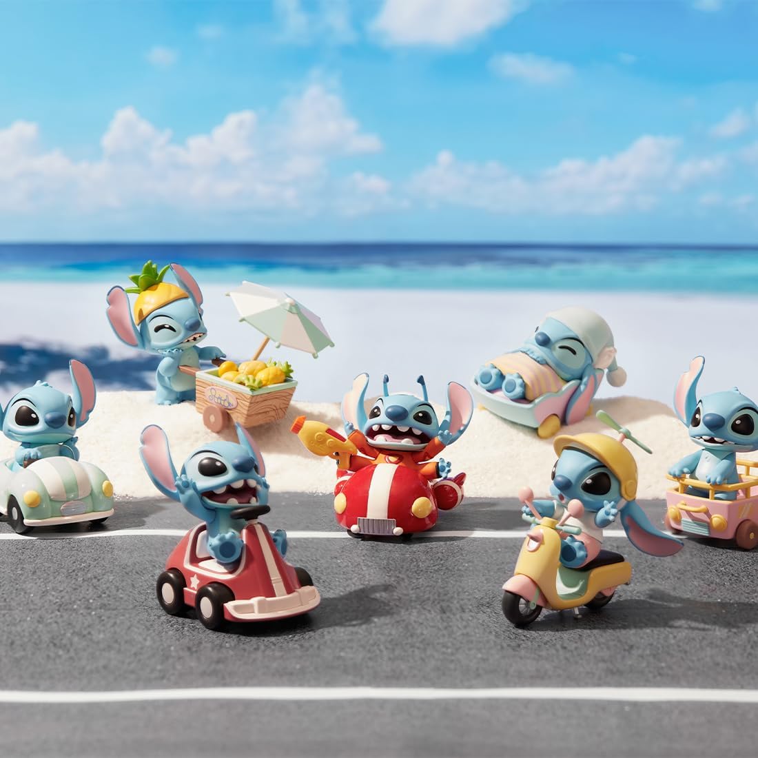 MINISO Lilo & Stitch Trip Collection Blind Box Figure Model Random Design Box Toy Collectible Toy for Home Decor Birthday Gifts (Random One Figure)