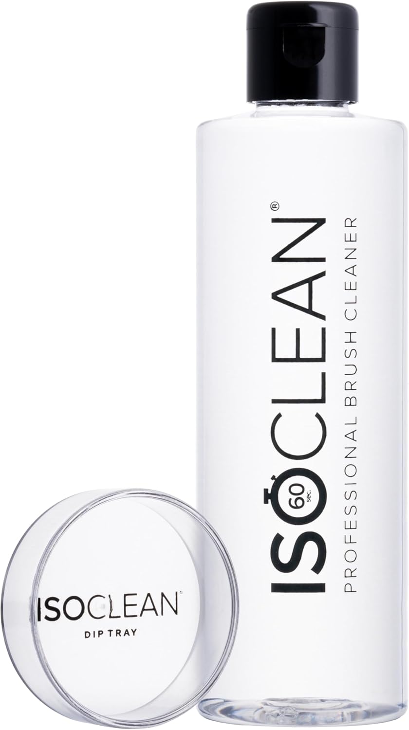 ISOCLEAN Makeup Brush Cleaner - Easy Pour with Dip Tray, 275ml