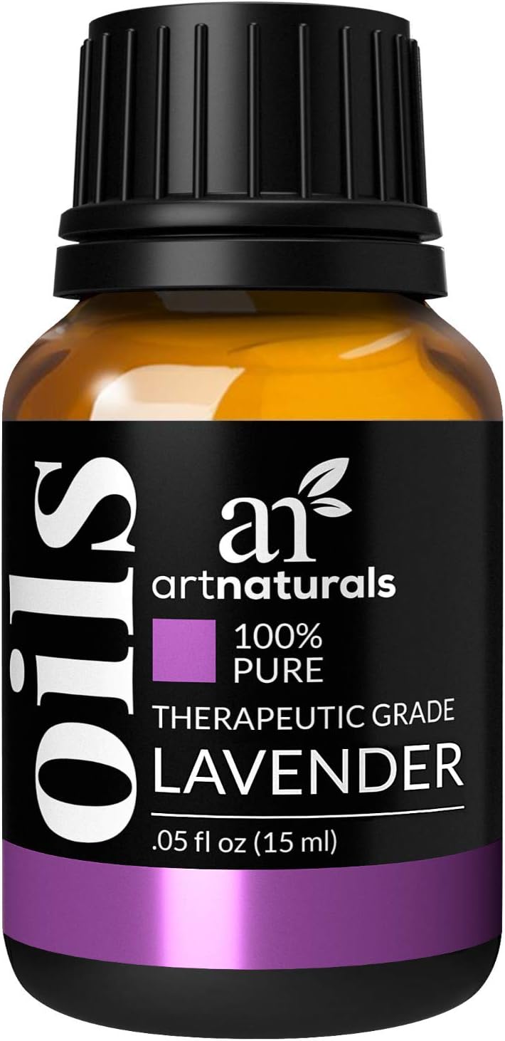 ArtNaturals 100% Pure Lavender Essential Oil - (.5 Fl Oz / 15ml) - Premium Undiluted Therapeutic Grade Natural from Bulgaria - Aromatherapy for Diffuser, Sleep, Relaxation, Skin and Hair Growth
