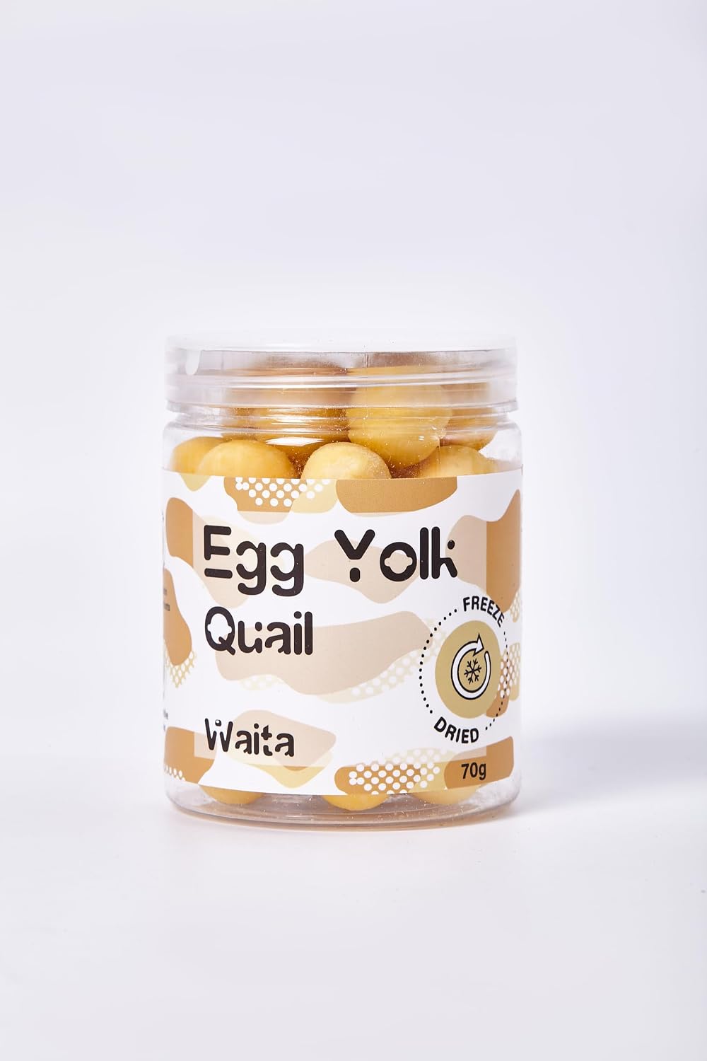 Waita Freeze Dried Quail Egg Yolks Dog Treats & Cat Treats 70g | 100% Quail Egg Yolks | Natural High Protein Treats | Grain Free | Single Ingredient Snack