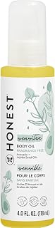 The Honest Company Organic Body Oil | Gentle for Baby | Fragrance Free, Plant-Based, Hypoallergenic | 4.0 fl oz
