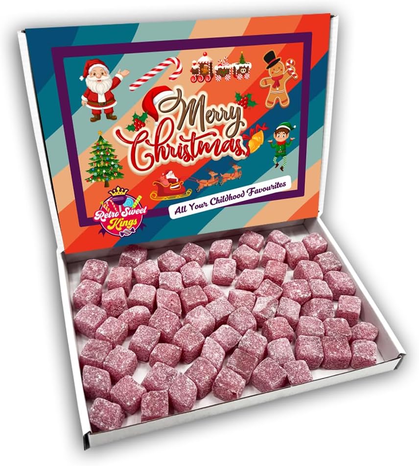 Kola Cubes Merry Christmas Sweets Gift Box Hamper (RETRO CHRISTMAS FRONT)