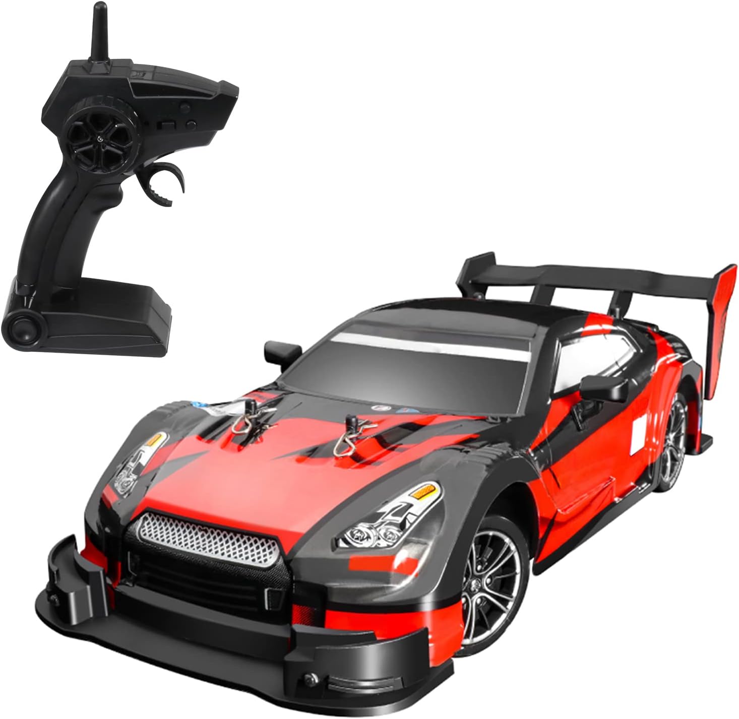 Sunydog RC Drift Car 1/16 2.4GHz 4WD 30km/h High Speed Gift RTR, Red