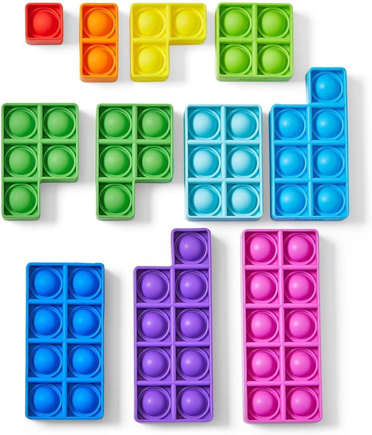 Learning Resources Early Numeracy Sensory Bubble Poppers, Pop Fidget Toys for Classroom, Counting Toys, Adding & Subtracting Tools for Kids, Fine Motor Skills, Ages 3+