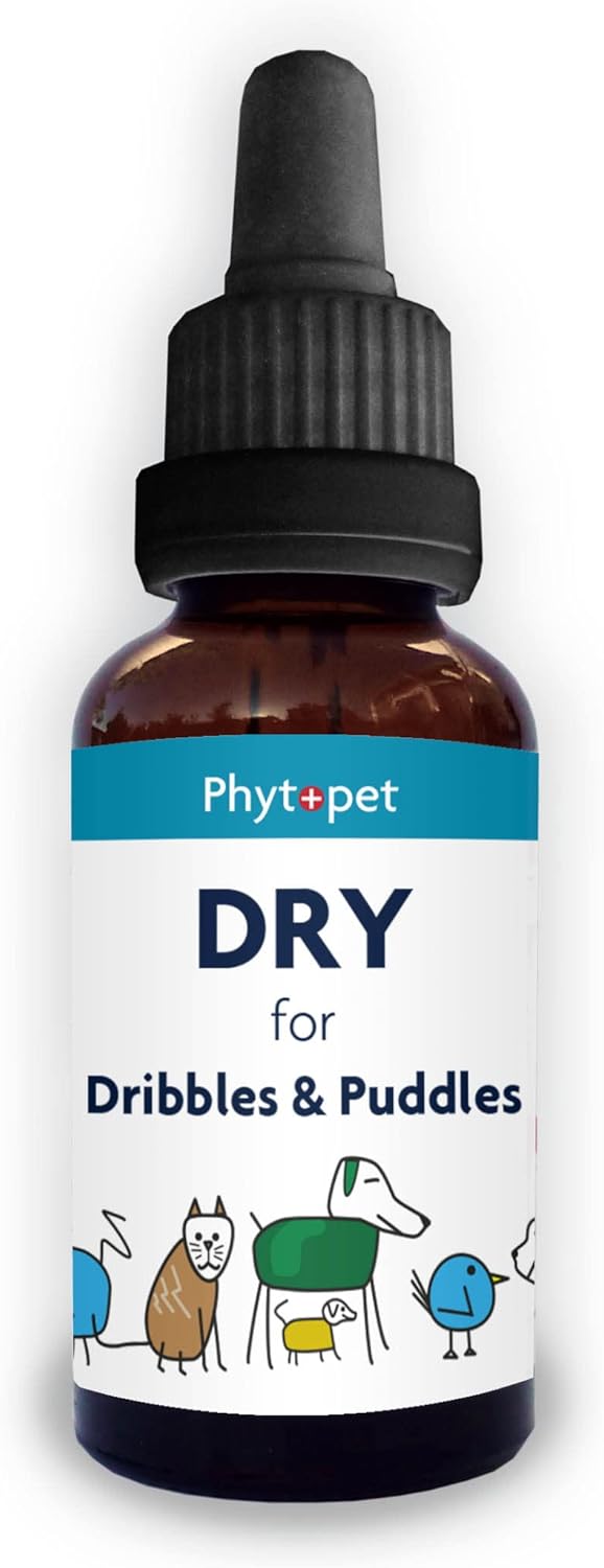 Phytopet Dry, All Natural Cat and Dog Bladder Control for Small Pets, Herbal Cat and Dog Incontinence Products, 100ml - 100% Herbal Phytopet Pet Supplies