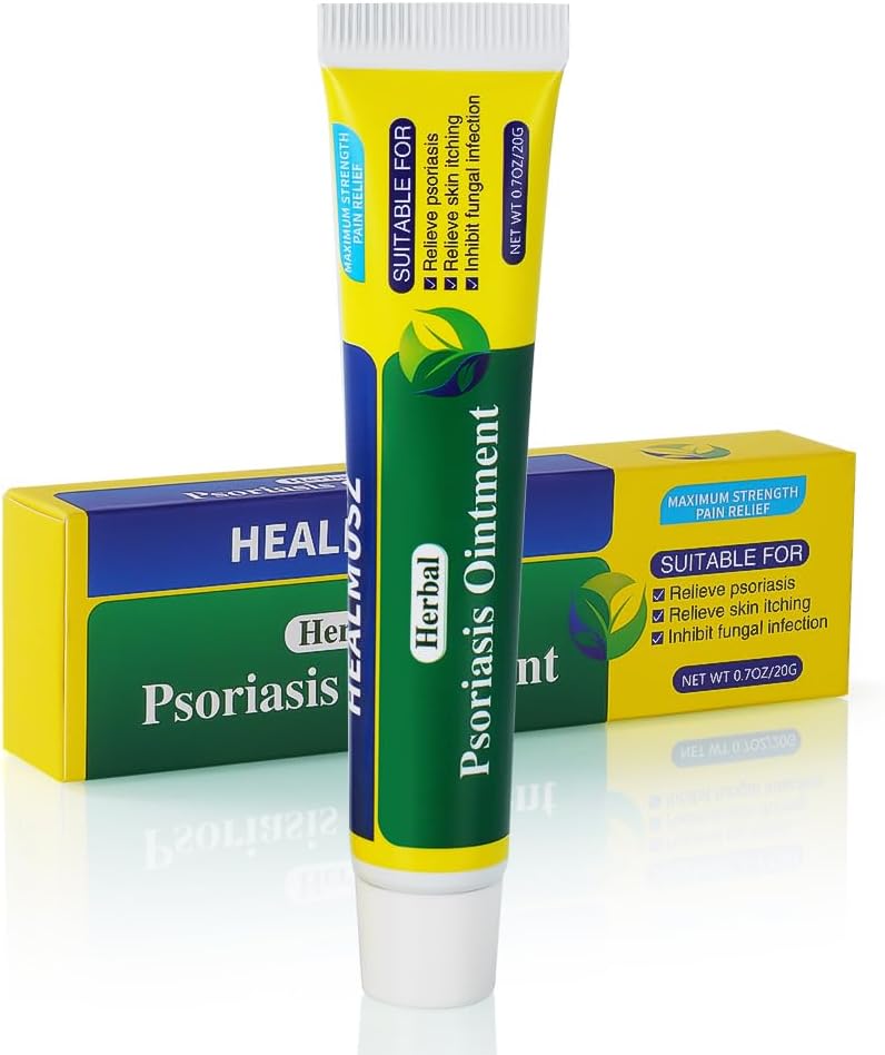 ACWOO Psoriasis Ointment, Psoriasis Cream and Eczema Cream, Psoriasis Soothing Ointment Dermatitis Cream to Relieve Itching for Skin Dry Itchy, Rough Peeling, Fungal Infections