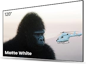 AWOL VISION 120" Fixed Frame Projector Screen, 1.3 dB Peak Gain, The Perfect Combo with LTV-2500, 80% Picture Quality Improved, 4K / 8K Ultra HD, Active 3D Wall Mount Projector Screen, MW-120