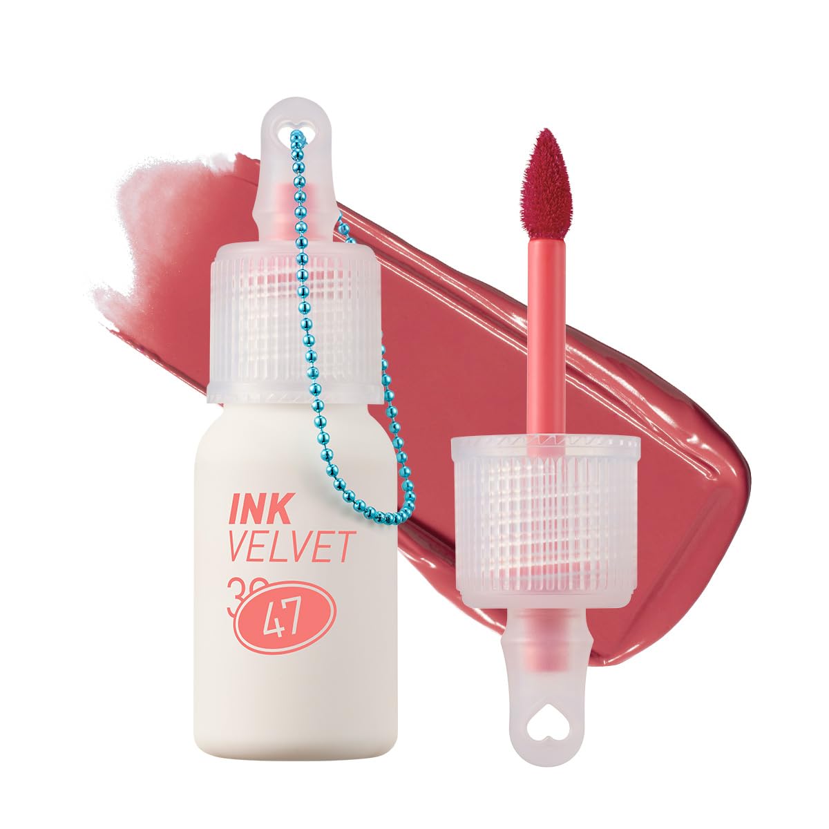 Peripera Ink The Velvet Lip Tint | Highly Pigmented, Longwear & Weightless Lip Tint | Smudge-Proof, Buildable Color for Lips & Cheeks | K-Beauty Makeup, Safe for Sensitive Lips (047 Sunny Coral)