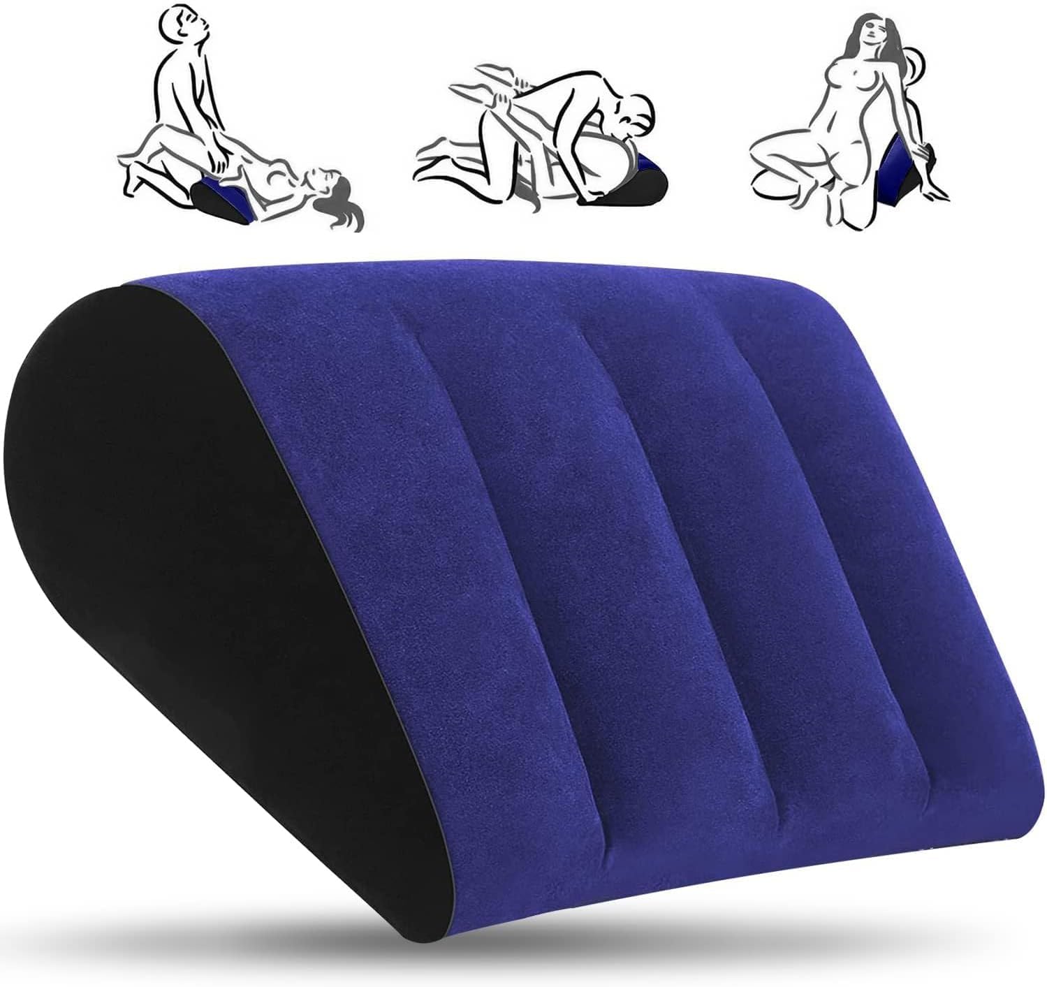 Sex Pillow Set, Sex Pillowcase Wedage Pillow, Intimacy Pillow, Couple Travel Pillow, Soft and Portable, Can be Used as Locator Cushion, with Handcuffs and Foot-Cuffs Sweater mm-76