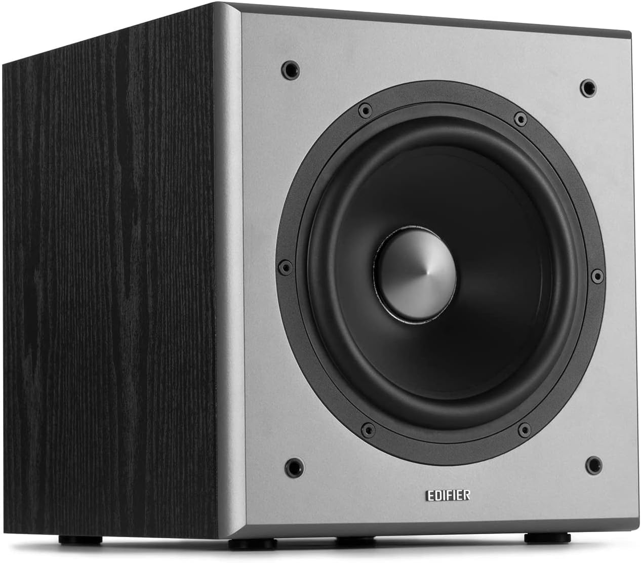 Edifier T5 Powered Subwoofer, 8" Long-throw Woofer with Class-D Built-in Amplifier, 70W RMS, 38hz-160hz, Wooden Cabinet, Black