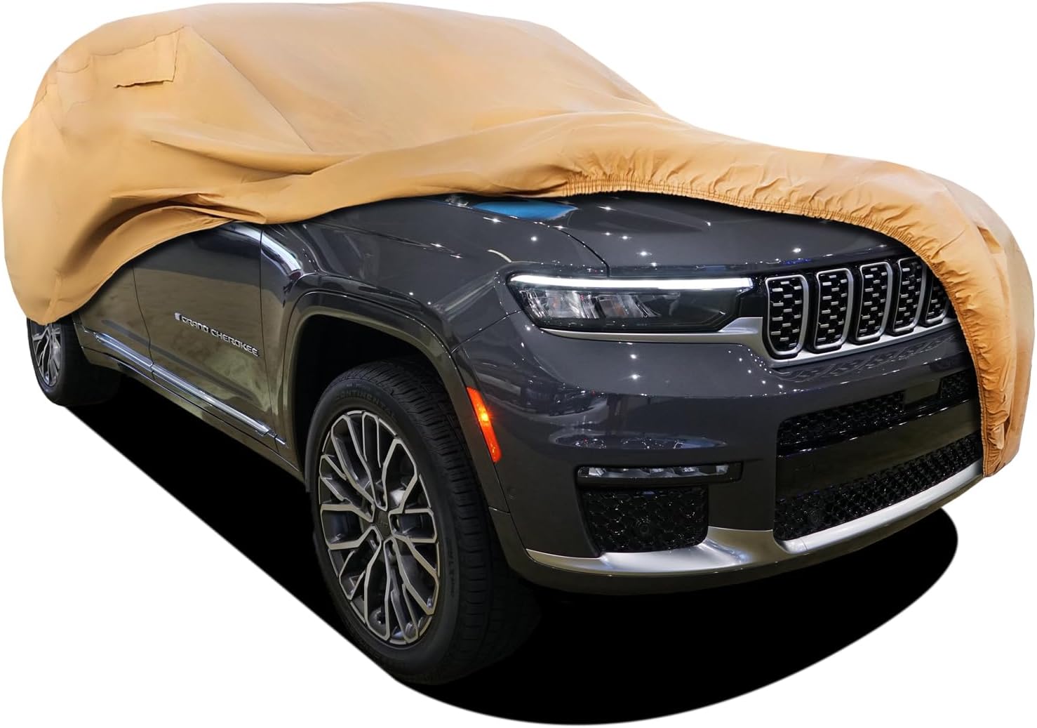Heavy Duty Outdoor Car Cover Custom Fit for 2021-2026 Jeep Grand Cherokee,Windproof All Weather Waterproof Sun Rain UV Dust Snow Protection Outdoor Car Covers