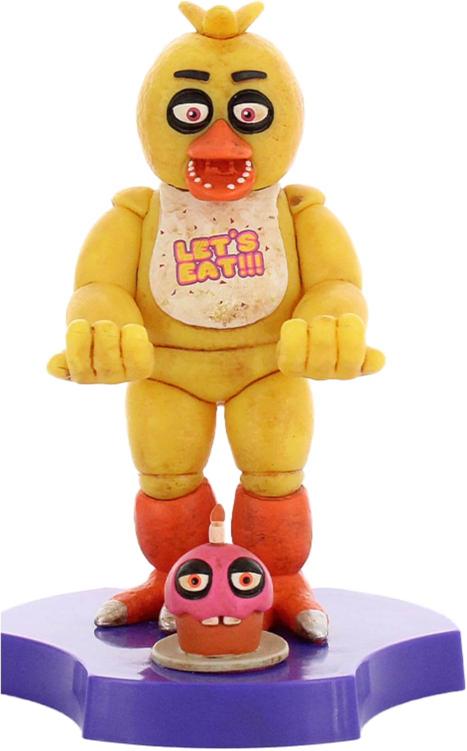 Cableguys Minis Five Nights at Freddy's Chica Phone Stand & Earbuds Holder - Novelty Phone Stand for Desk Decor and Bedside Accessories, In Ear Headphone Holder for Smartphone & Small Devices