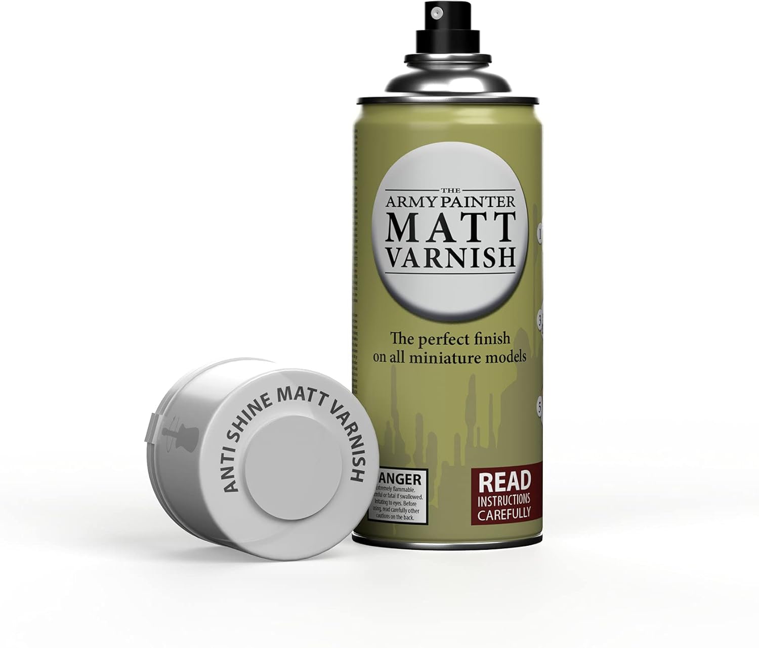 The Army Painter Anti Shine Matt Varnish for Miniature Painting - Acrylic after Quickshade Protector Spray Varnish for Miniatures, 400ml