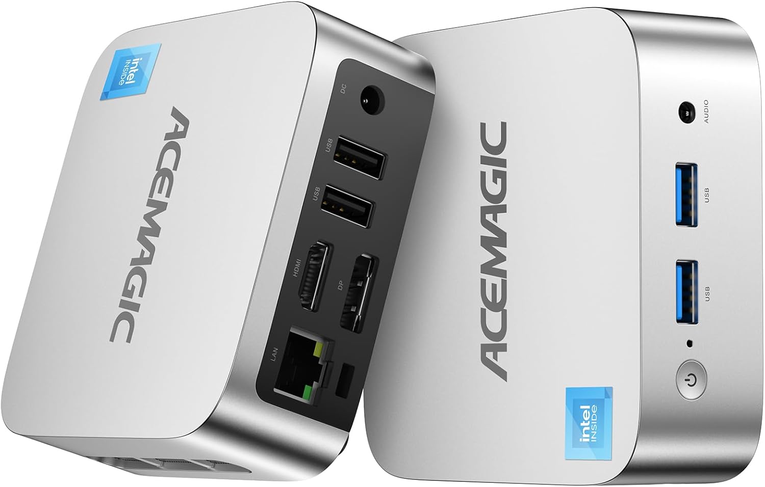 ACEMAGIC Vista Mini V1 Mini PC, Twin Lake N150(Beat N100/N95, up to 3.6GHz), 16GB DDR4 RAM 512 SSD Mini Computers,11 Pro Desktop 4K Dual Display/HDMI/WiFi/BT/LAN for Home/Office